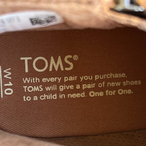 Toms Avery Wedge Women Brown Side Zip Bootie Wedge Heel Side Zip Size 10 - Picture 6 of 7